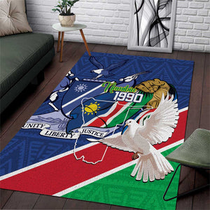 Afro Namibia Independence Day Area Rug Namibian 1990 African Pattern