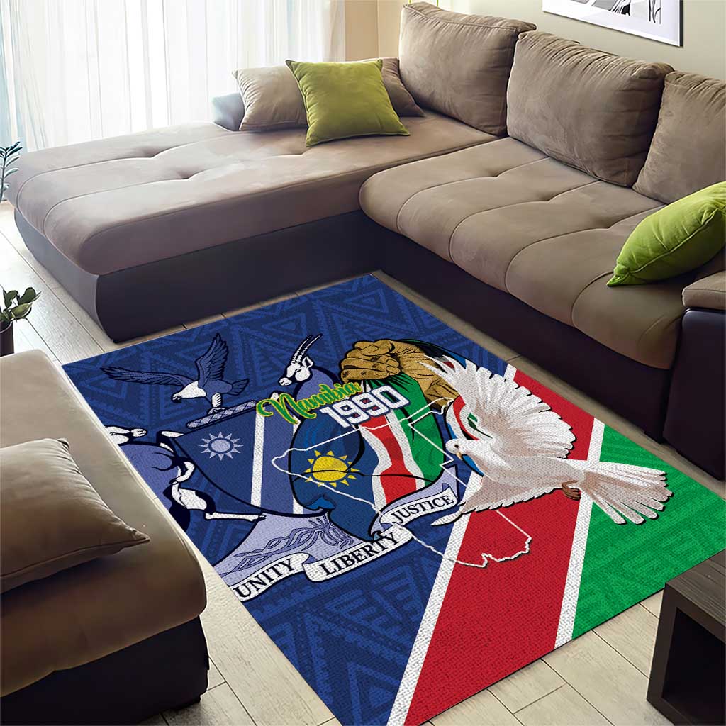 Afro Namibia Independence Day Area Rug Namibian 1990 African Pattern