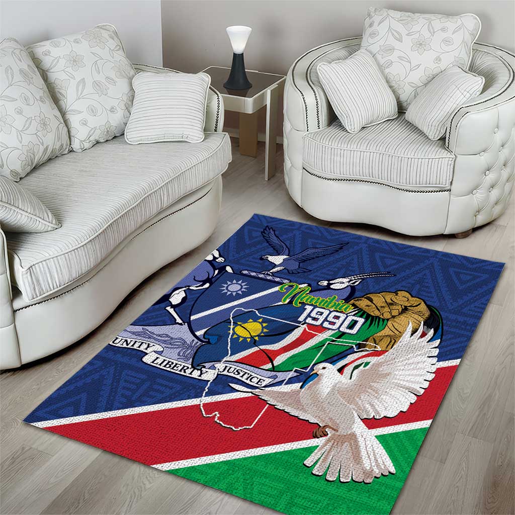 Afro Namibia Independence Day Area Rug Namibian 1990 African Pattern