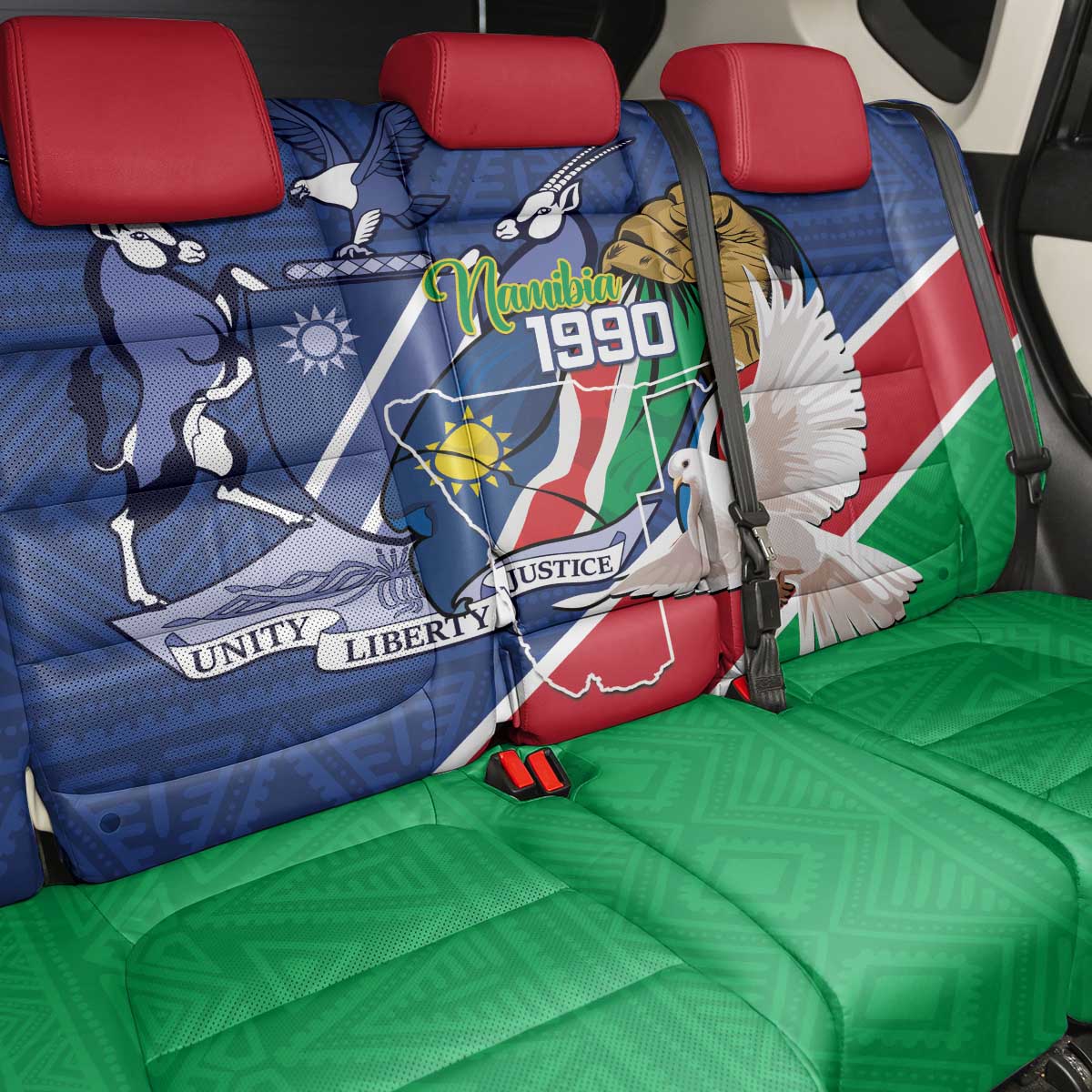 Afro Namibia Independence Day Back Car Seat Cover Namibian 1990 African Pattern