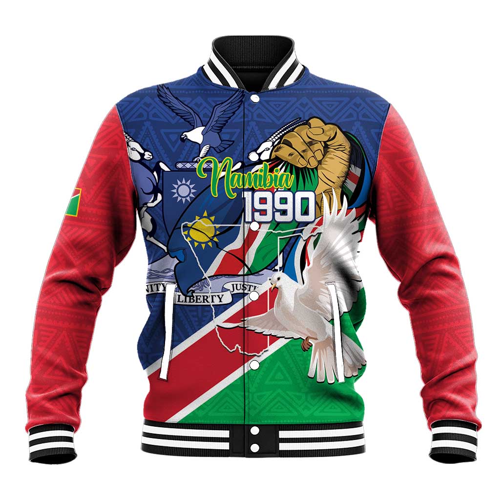 Afro Namibia Independence Day Baseball Jacket Namibian 1990 African Pattern