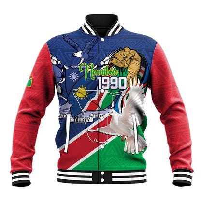Afro Namibia Independence Day Baseball Jacket Namibian 1990 African Pattern
