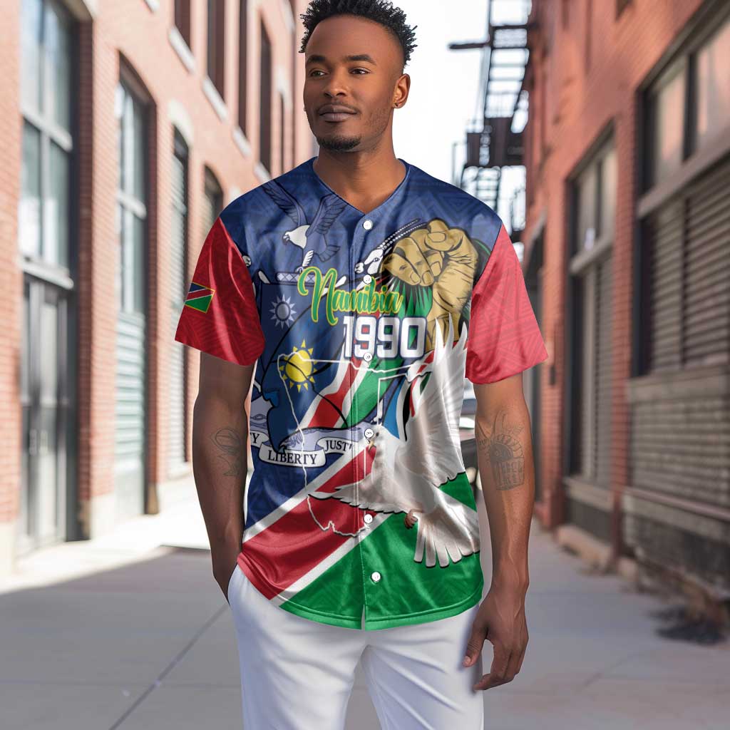 Afro Namibia Independence Day Baseball Jersey Namibian 1990 African Pattern