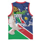Afro Namibia Independence Day Basketball Jersey Namibian 1990 African Pattern - African Pride