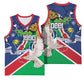 Afro Namibia Independence Day Basketball Jersey Namibian 1990 African Pattern - African Pride