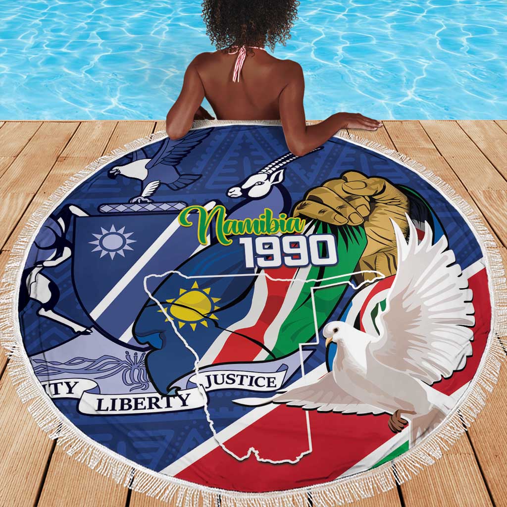 Afro Namibia Independence Day Beach Blanket Namibian 1990 African Pattern