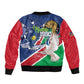 Afro Namibia Independence Day Bomber Jacket Namibian 1990 African Pattern