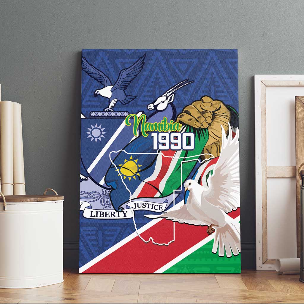 Afro Namibia Independence Day Canvas Wall Art Namibian 1990 African Pattern