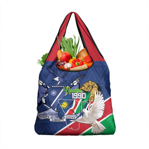 Afro Namibia Independence Day Grocery Bag Namibian 1990 African Pattern