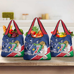 Afro Namibia Independence Day Grocery Bag Namibian 1990 African Pattern