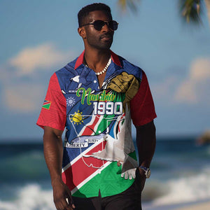 Afro Namibia Independence Day Hawaiian Shirt Namibian 1990 African Pattern