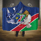Afro Namibia Independence Day Hooded Blanket Namibian 1990 African Pattern