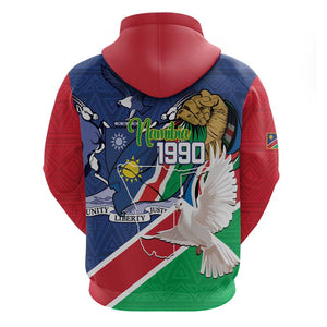 Afro Namibia Independence Day Hoodie Namibian 1990 African Pattern
