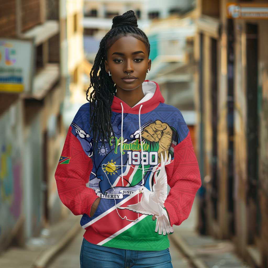 Afro Namibia Independence Day Hoodie Namibian 1990 African Pattern