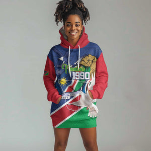 Afro Namibia Independence Day Hoodie Dress Namibian 1990 African Pattern