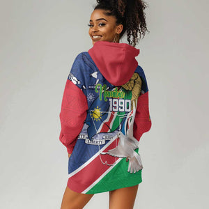 Afro Namibia Independence Day Hoodie Dress Namibian 1990 African Pattern