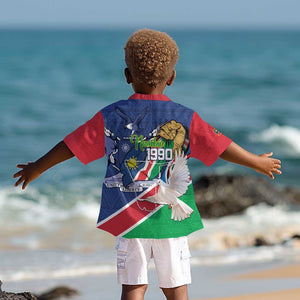 Afro Namibia Independence Day Kid Hawaiian Shirt Namibian 1990 African Pattern