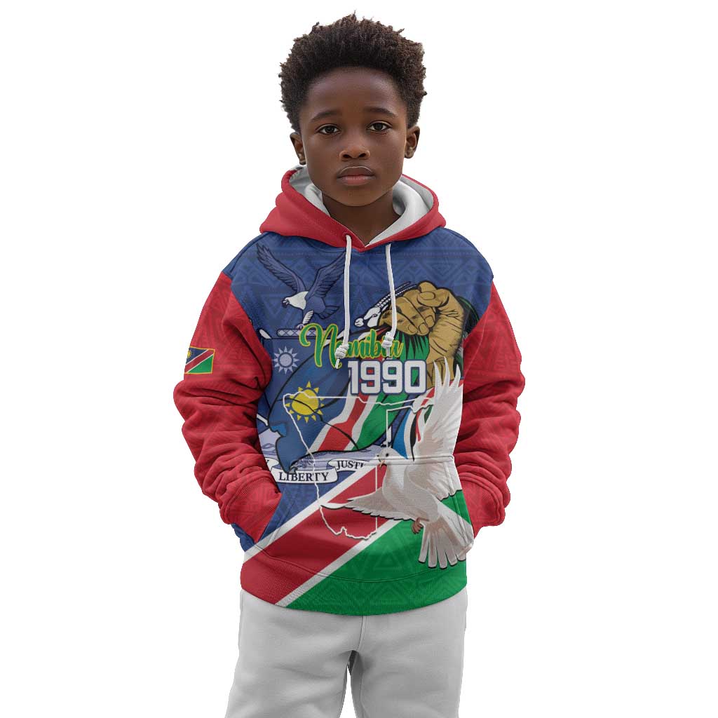 Afro Namibia Independence Day Kid Hoodie Namibian 1990 African Pattern