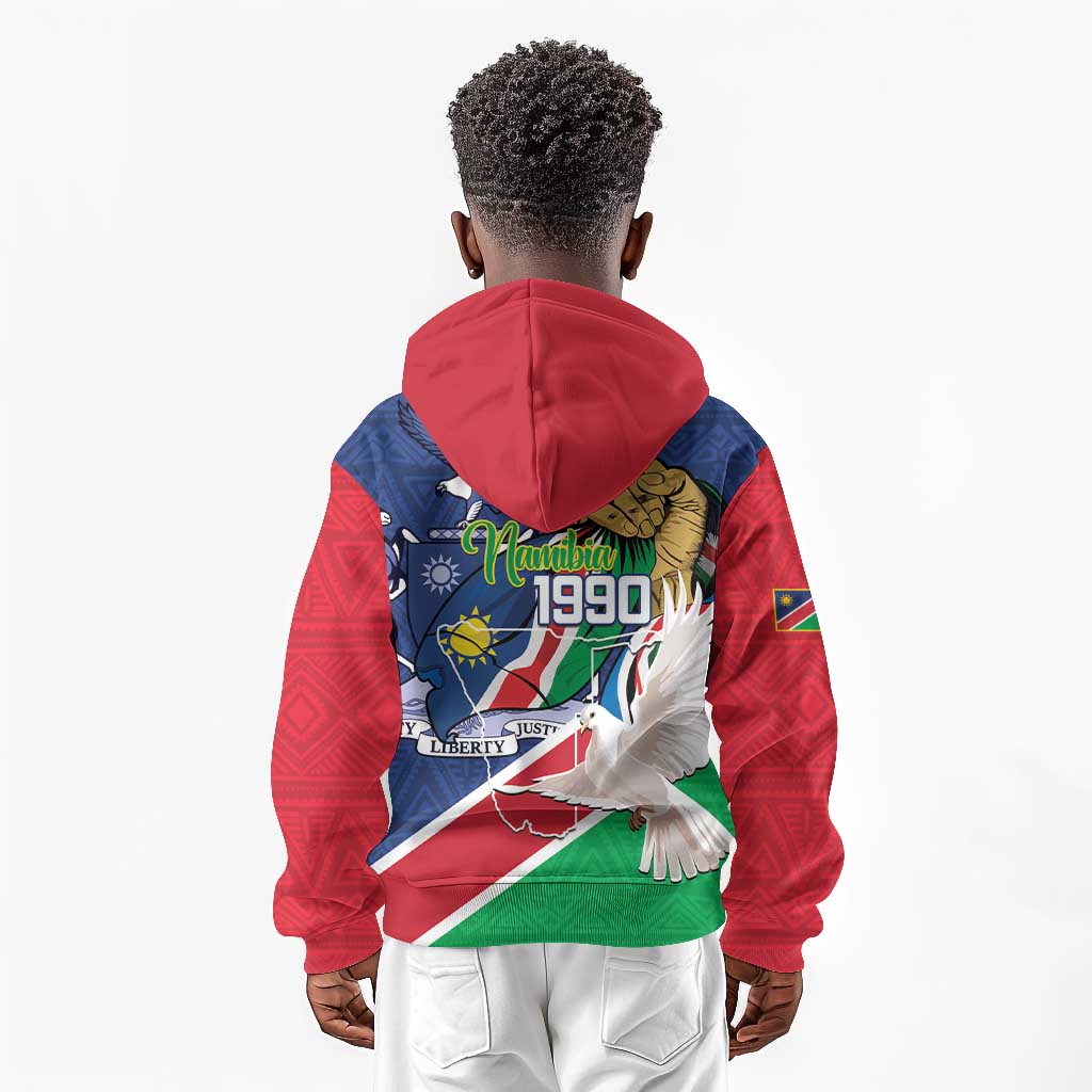 Afro Namibia Independence Day Kid Hoodie Namibian 1990 African Pattern