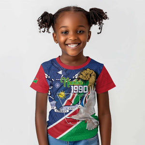 Afro Namibia Independence Day Kid T shirt Namibian 1990 African Pattern