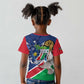 Afro Namibia Independence Day Kid T shirt Namibian 1990 African Pattern
