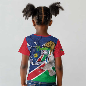 Afro Namibia Independence Day Kid T shirt Namibian 1990 African Pattern