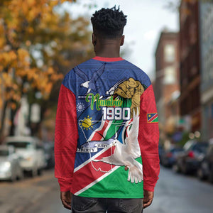 Afro Namibia Independence Day Long Sleeve Shirt Namibian 1990 African Pattern