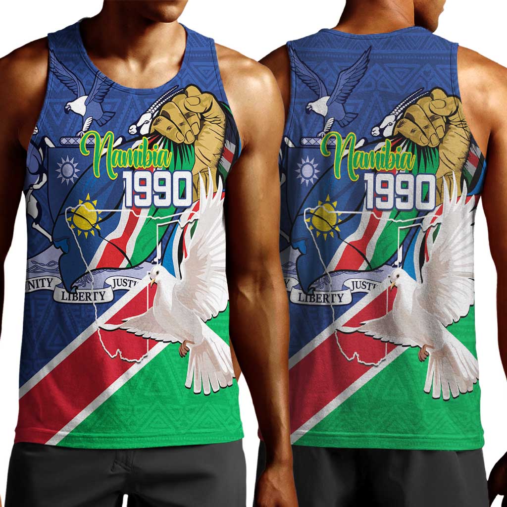 Afro Namibia Independence Day Men Tank Top Namibian 1990 African Pattern