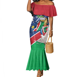 Afro Namibia Independence Day Mermaid Dress Namibian 1990 African Pattern
