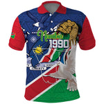 Afro Namibia Independence Day Polo Shirt Namibian 1990 African Pattern