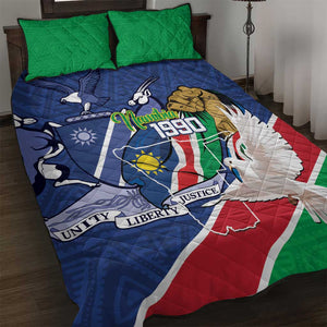Afro Namibia Independence Day Quilt Bed Set Namibian 1990 African Pattern
