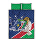Afro Namibia Independence Day Quilt Bed Set Namibian 1990 African Pattern