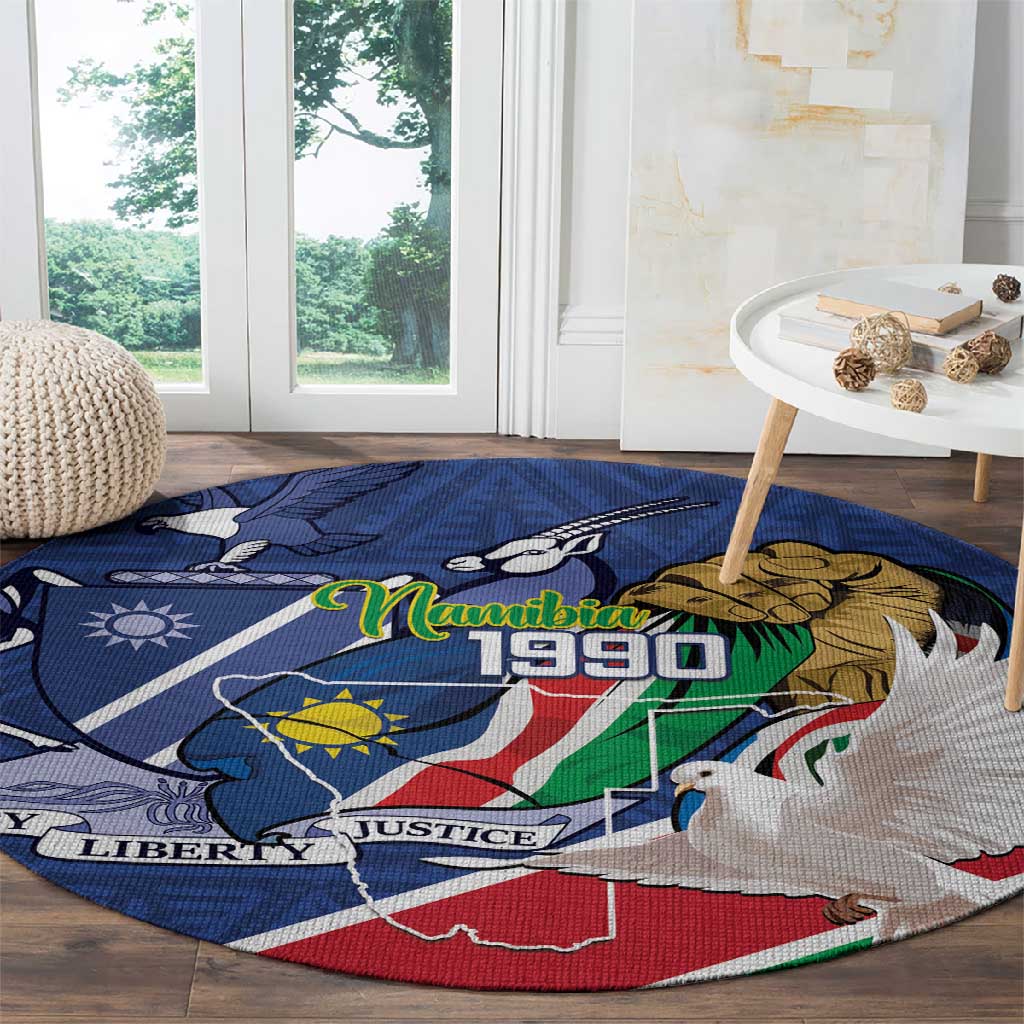 Afro Namibia Independence Day Round Carpet Namibian 1990 African Pattern