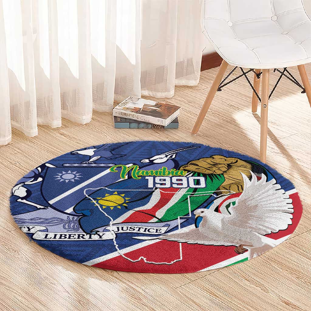 Afro Namibia Independence Day Round Carpet Namibian 1990 African Pattern