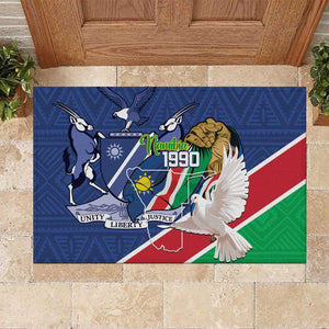 Afro Namibia Independence Day Rubber Doormat Namibian 1990 African Pattern