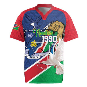 Afro Namibia Independence Day Rugby Jersey Namibian 1990 African Pattern