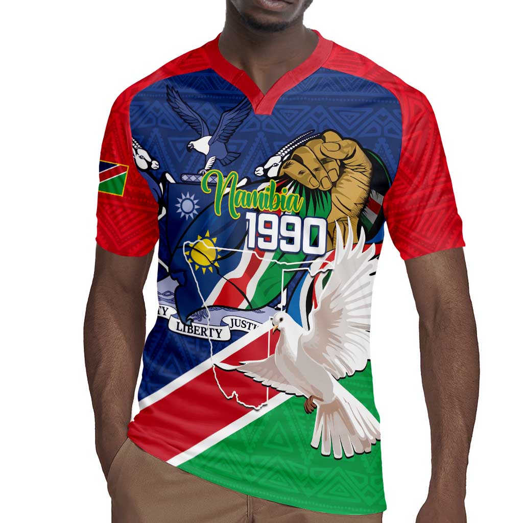 Afro Namibia Independence Day Rugby Jersey Namibian 1990 African Pattern