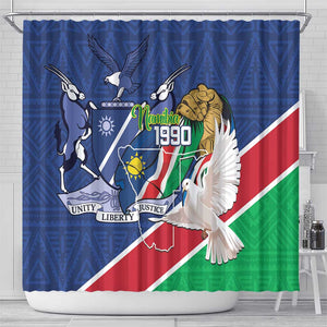 Afro Namibia Independence Day Shower Curtain Namibian 1990 African Pattern
