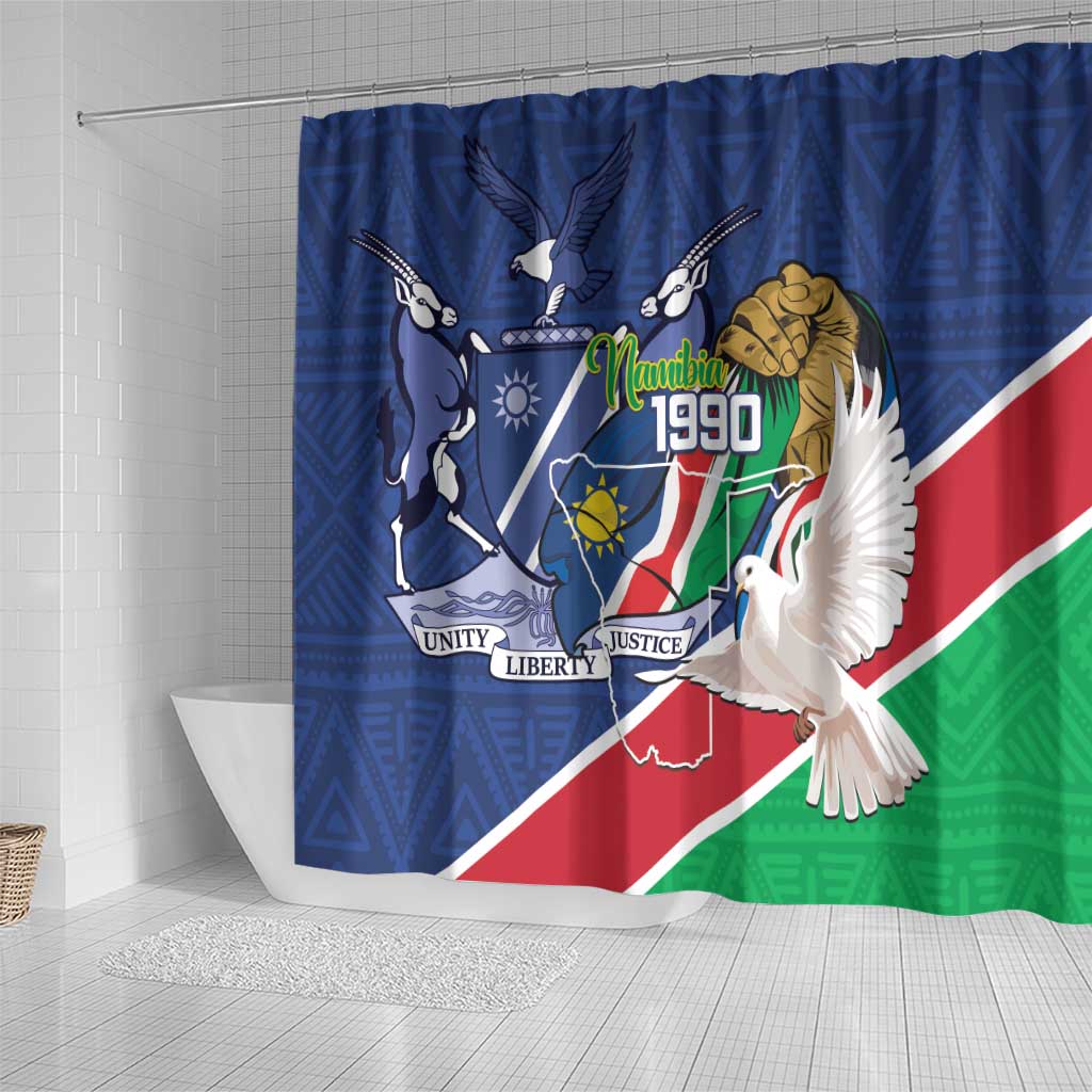 Afro Namibia Independence Day Shower Curtain Namibian 1990 African Pattern