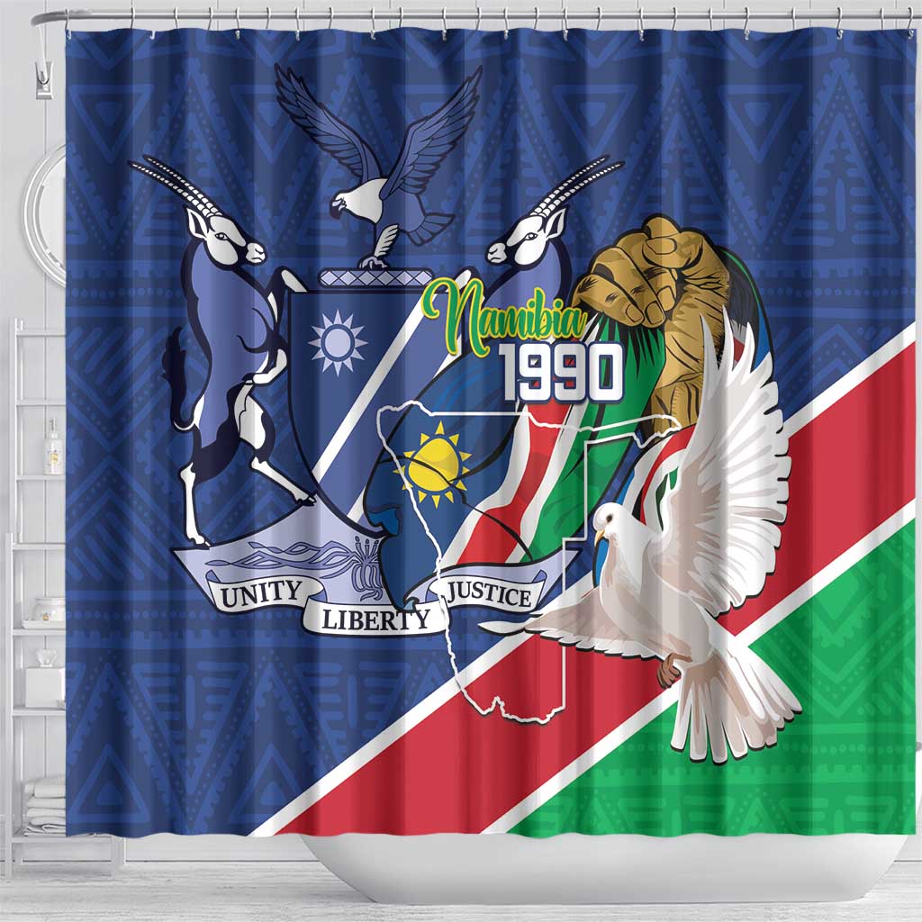 Afro Namibia Independence Day Shower Curtain Namibian 1990 African Pattern
