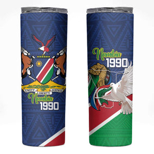 Afro Namibia Independence Day Skinny Tumbler Namibian 1990 African Pattern