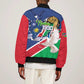 Afro Namibia Independence Day Sleeve Zip Bomber Jacket Namibian 1990 African Pattern