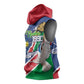 Afro Namibia Independence Day Sleeveless Hoodie Namibian 1990 African Pattern - African Pride