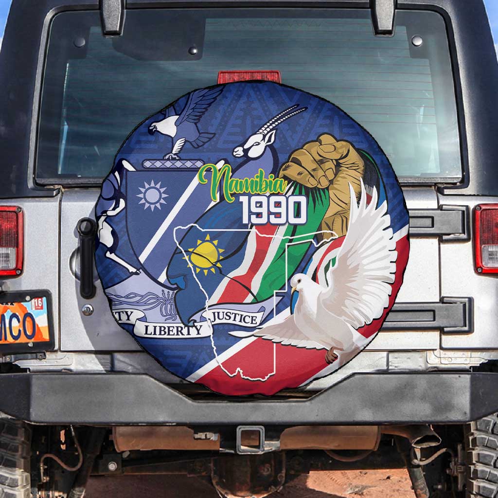 Afro Namibia Independence Day Spare Tire Cover Namibian 1990 African Pattern