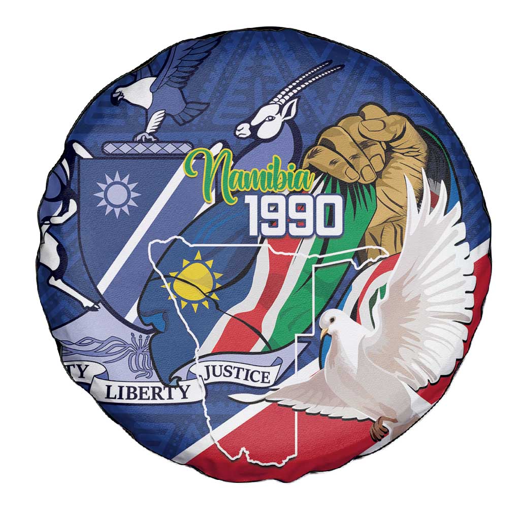 Afro Namibia Independence Day Spare Tire Cover Namibian 1990 African Pattern