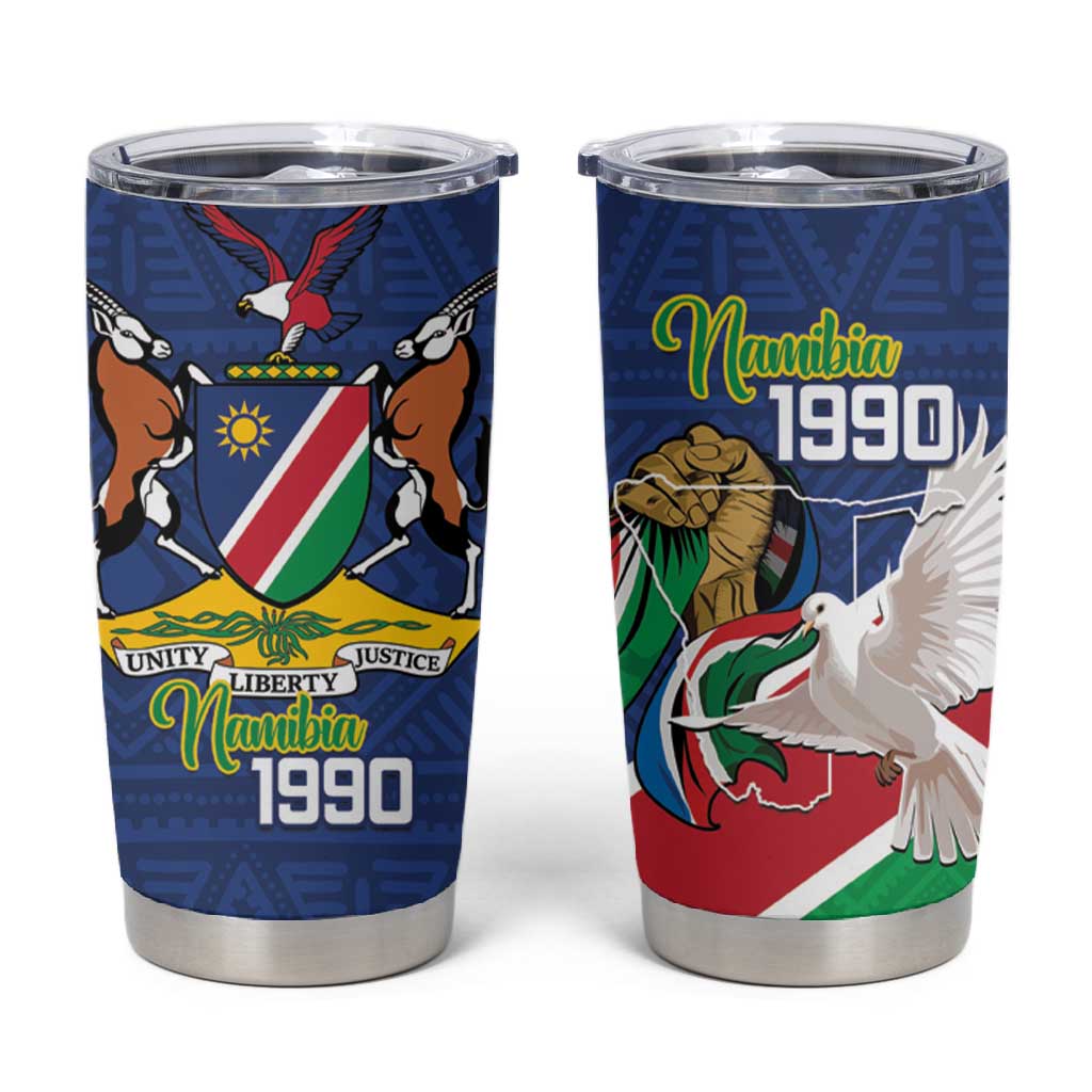 Afro Namibia Independence Day Tumbler Cup Namibian 1990 African Pattern