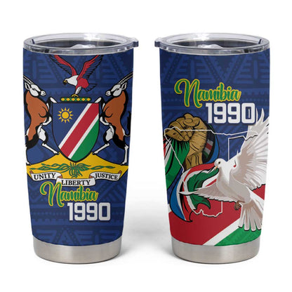 Afro Namibia Independence Day Tumbler Cup Namibian 1990 African Pattern