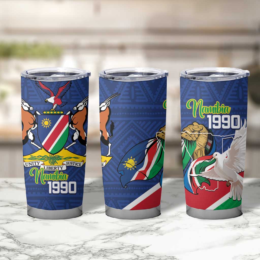 Afro Namibia Independence Day Tumbler Cup Namibian 1990 African Pattern
