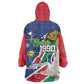 Afro Namibia Independence Day Wearable Blanket Hoodie Namibian 1990 African Pattern