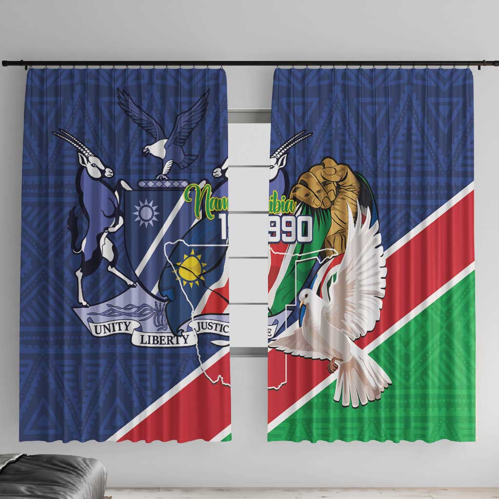 Afro Namibia Independence Day Window Curtain Namibian 1990 African Pattern